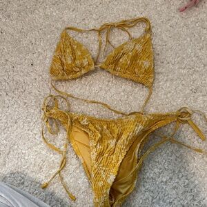 Triangl Swimwear Yellow Bikini Top